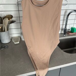 Abercrombie & Fitch Beige Bodysuit